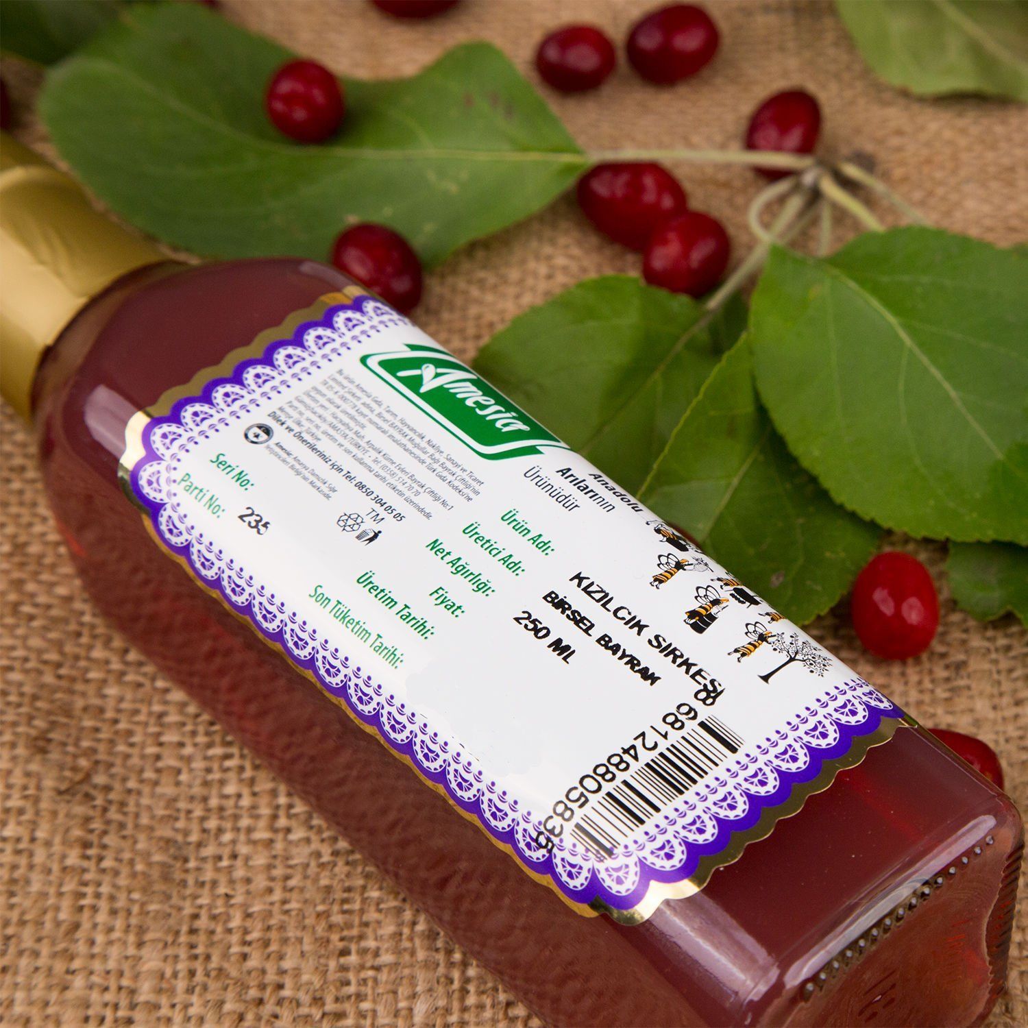 KIZILCIK SİRKESİ 250 ML