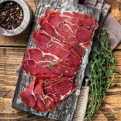 ÇEMENİ SIYRILMIŞ KONTRFİLE PASTIRMA 100 G.