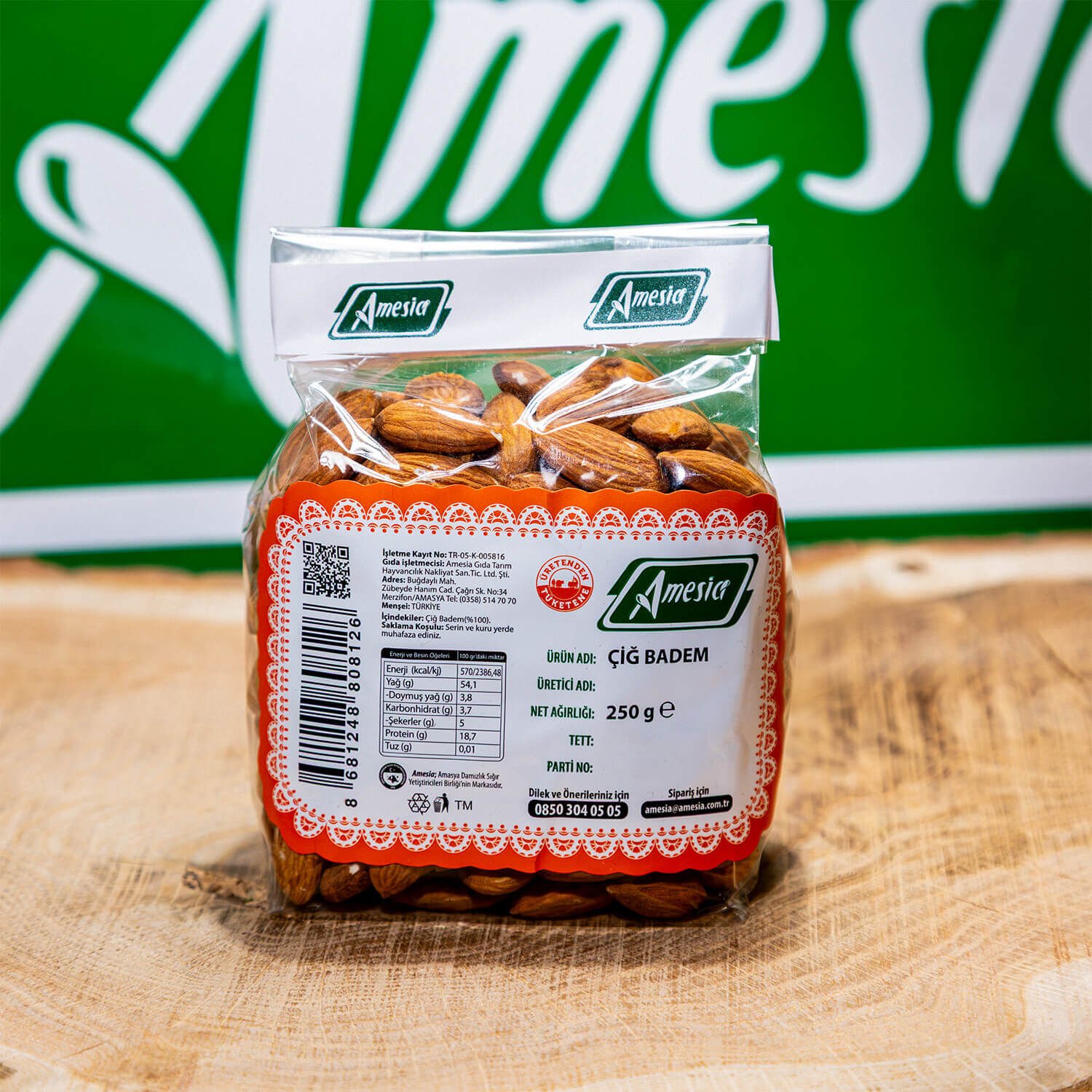 ÇİĞ BADEM İÇİ 250 G.