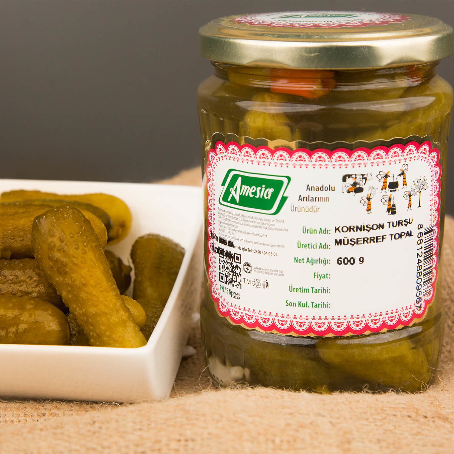 KORNİŞON TURŞU 600 G.