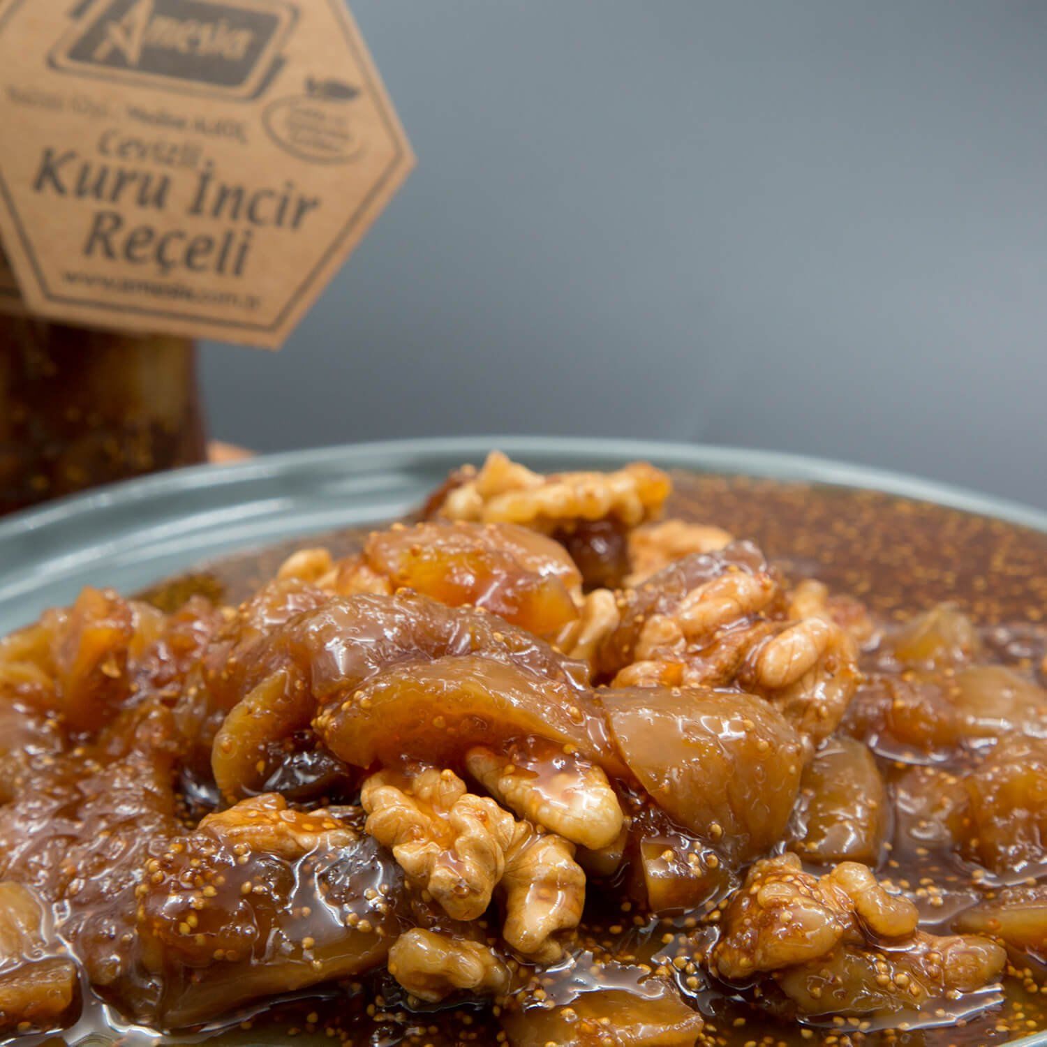 CEVİZLİ KURU İNCİR REÇELİ 430 G.