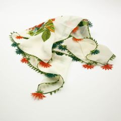 KREM TURUNCULU İĞNE OYALI YEMENİ