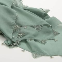 MERCAN YEŞİLİ RENGİ İĞNE OYALI YEMENİ