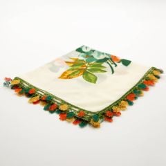 KREM TURUNCU KÜÇÜK İĞNE OYALI YEMENİ