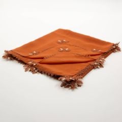 KİREMİT RENK İĞNE OYALI YEMENİ