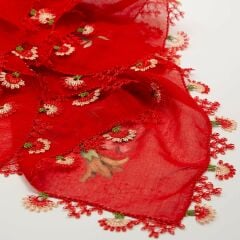 KIRMIZI İĞNE OYALI YEMENİ