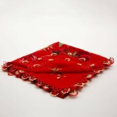 KIRMIZI İĞNE OYALI YEMENİ