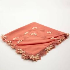 MERCAN RENGİ İĞNE OYALI YEMENİ