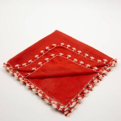 TURUNCU PAPYON İĞNE OYALI YEMENİ