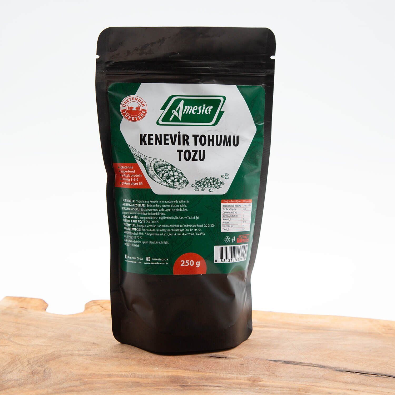 KENEVİR TOHUMU TOZU 250 G.