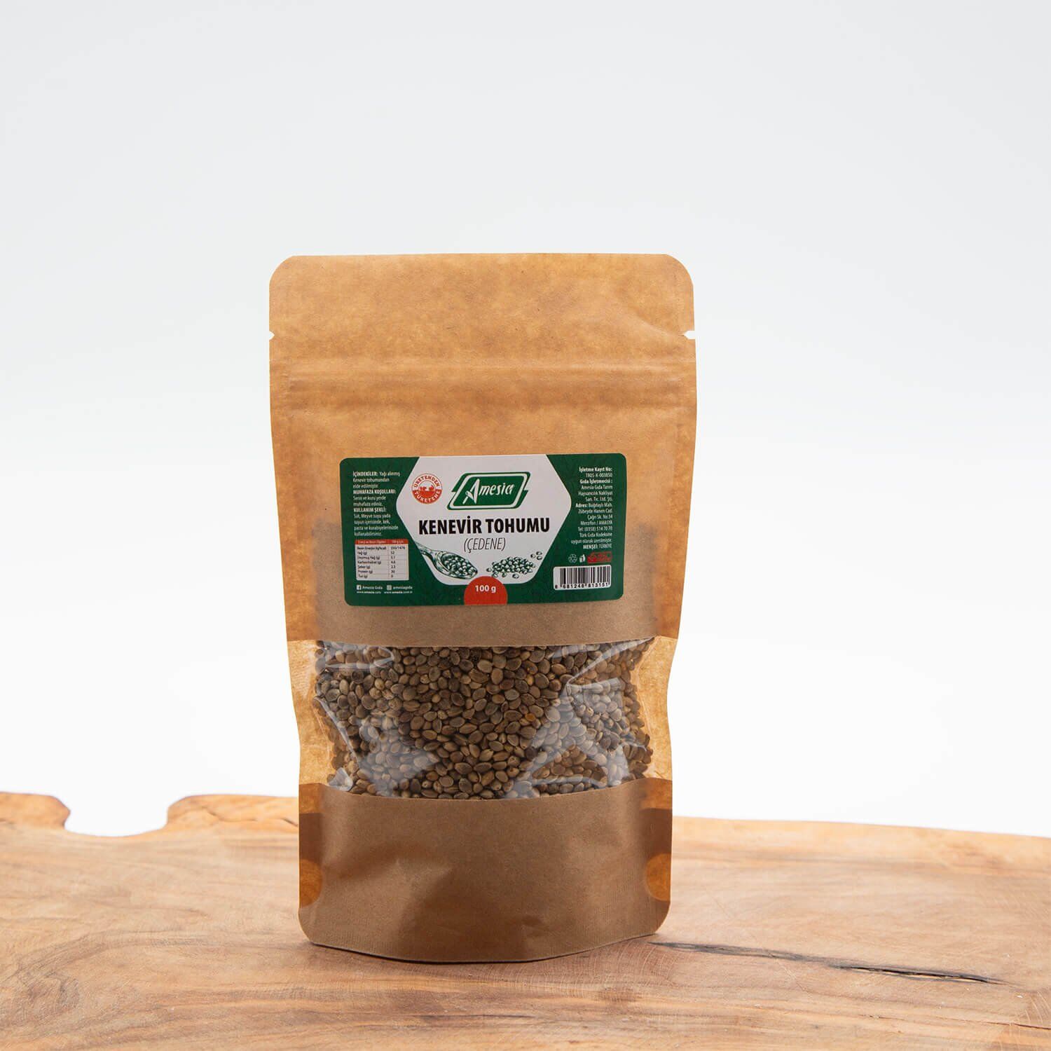 KAVRULMUŞ KENEVİR TOHUMU (ÇEDENE) 100 G.