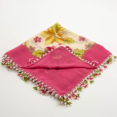 PEMBE YEŞİL İĞNE OYALI YEMENİ