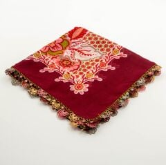 BORDO PEMBE İĞNE OYALI YEMENİ