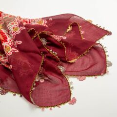 BORDO PEMBE İĞNE OYALI YEMENİ