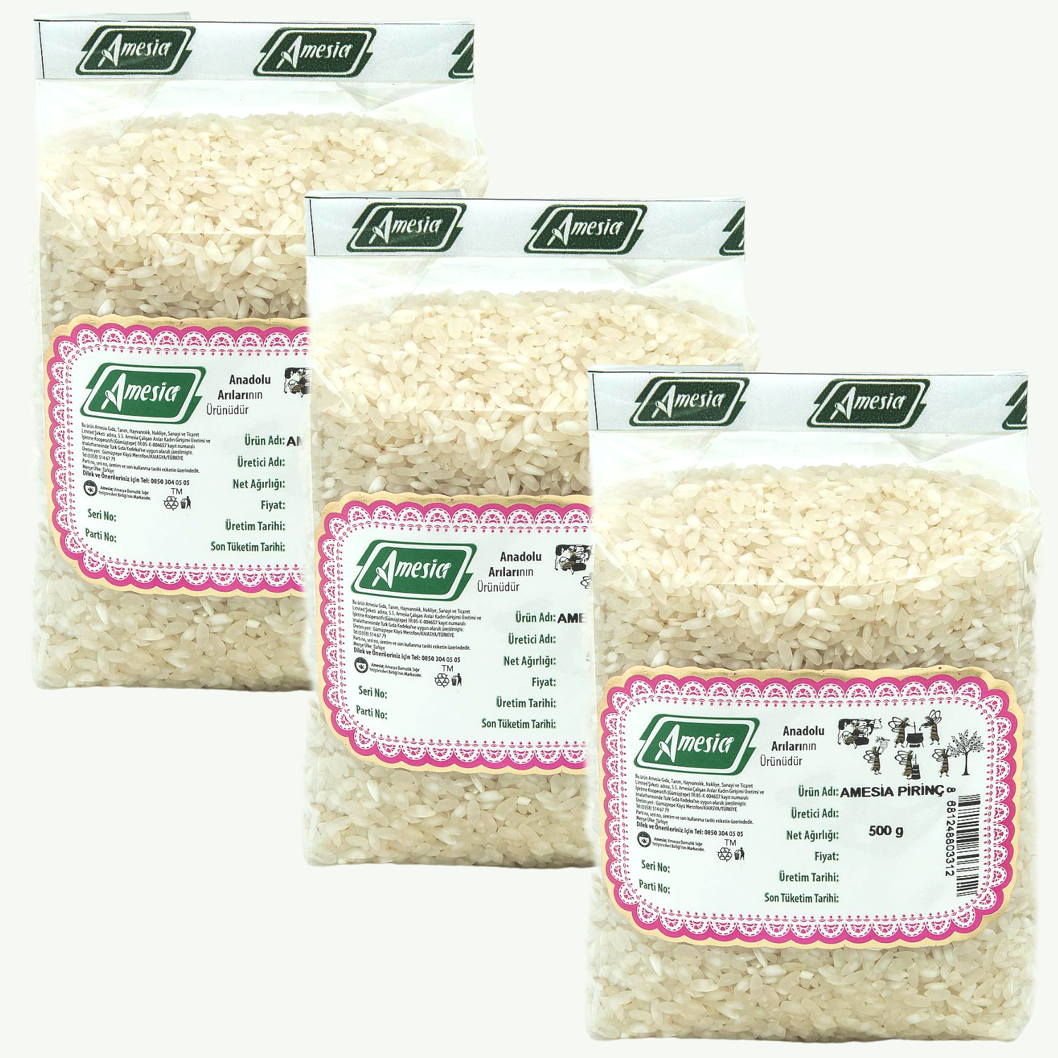 Pirinç 500 g. 3 adet